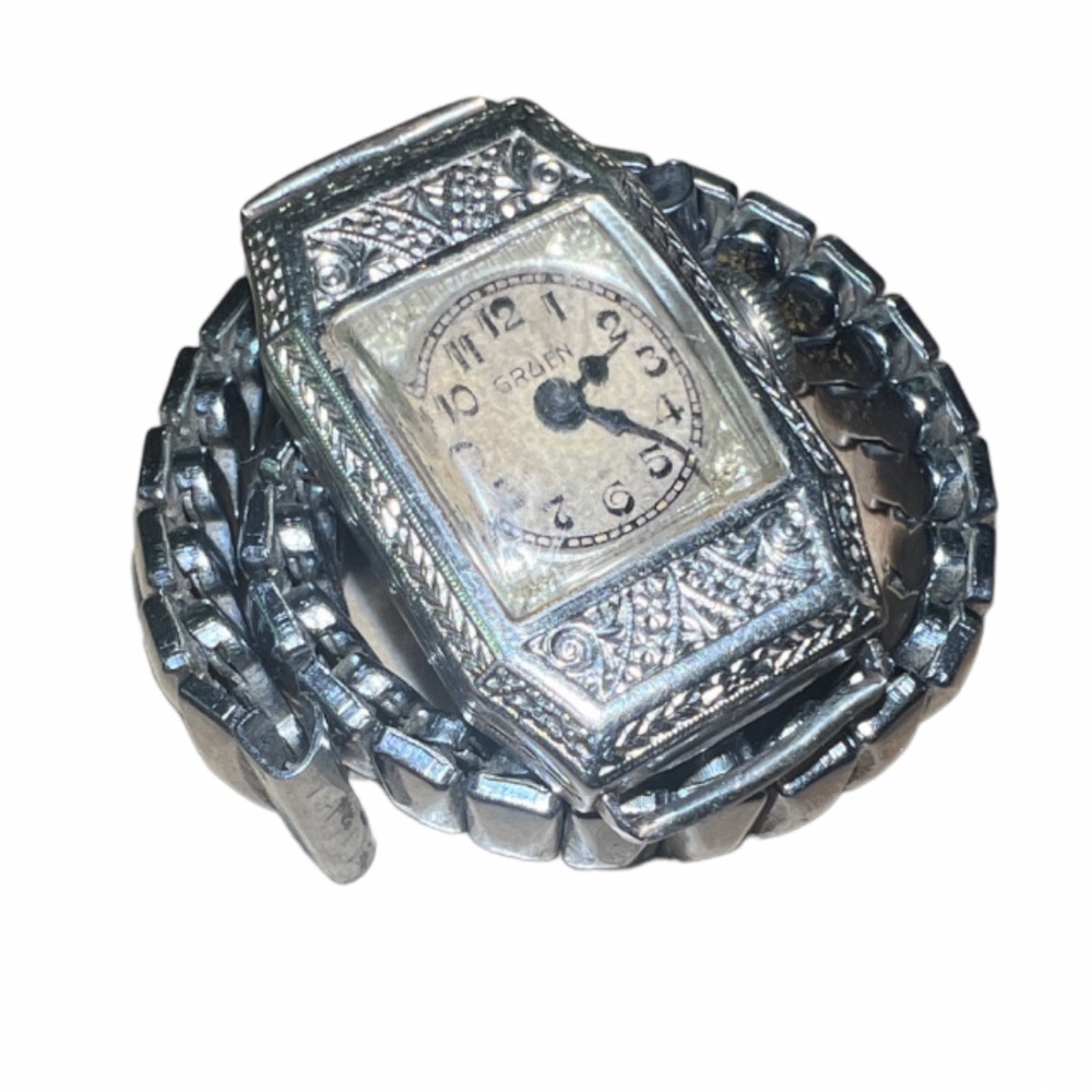 Ladies Vintage white gold 14k watch.